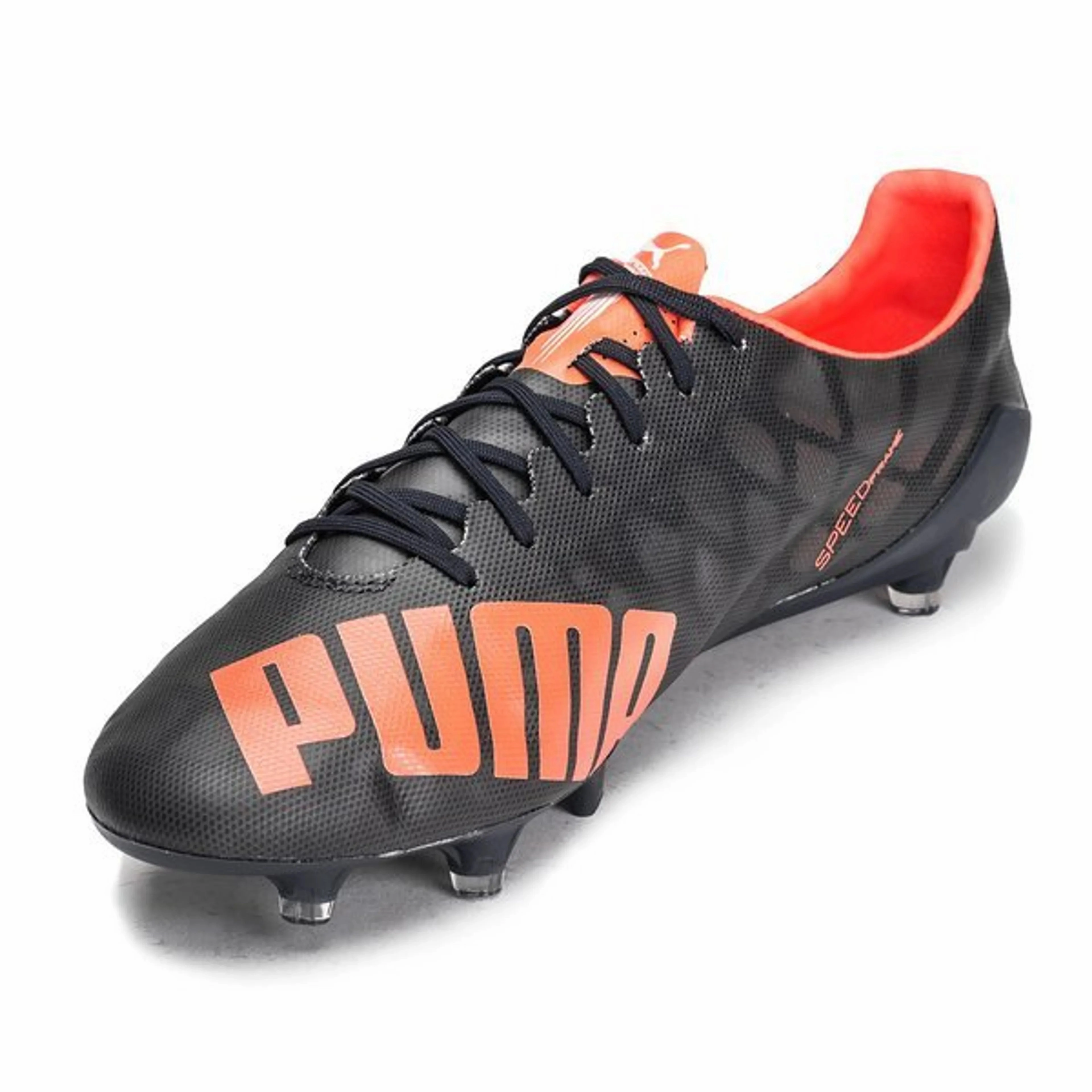 Soccer Cleats And Baseball Cleats Puma Evospeed SL FG Soccer Shoes Black/Orange