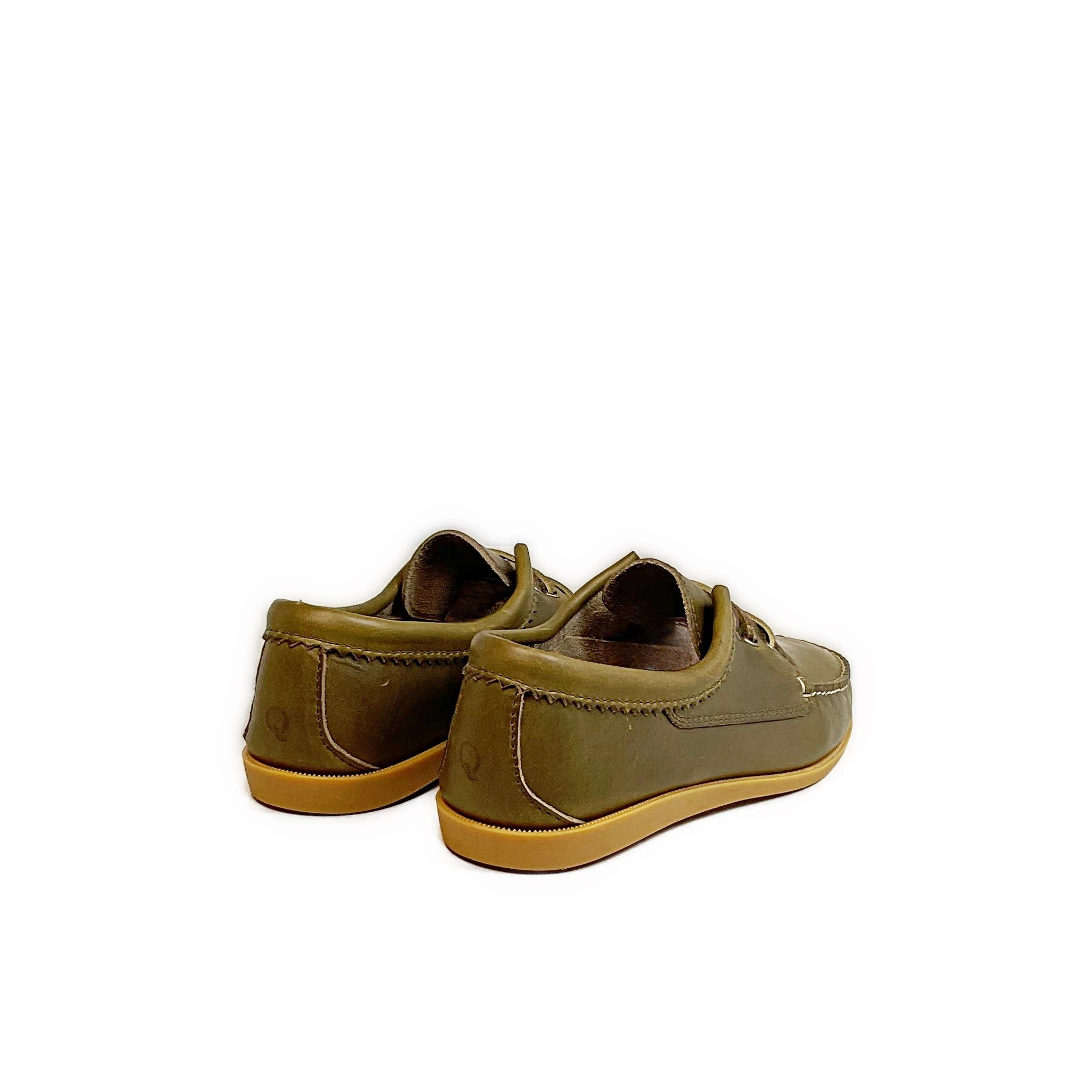 Mens LE Blucher Shoe: Horween Olive Ash Espadrilles