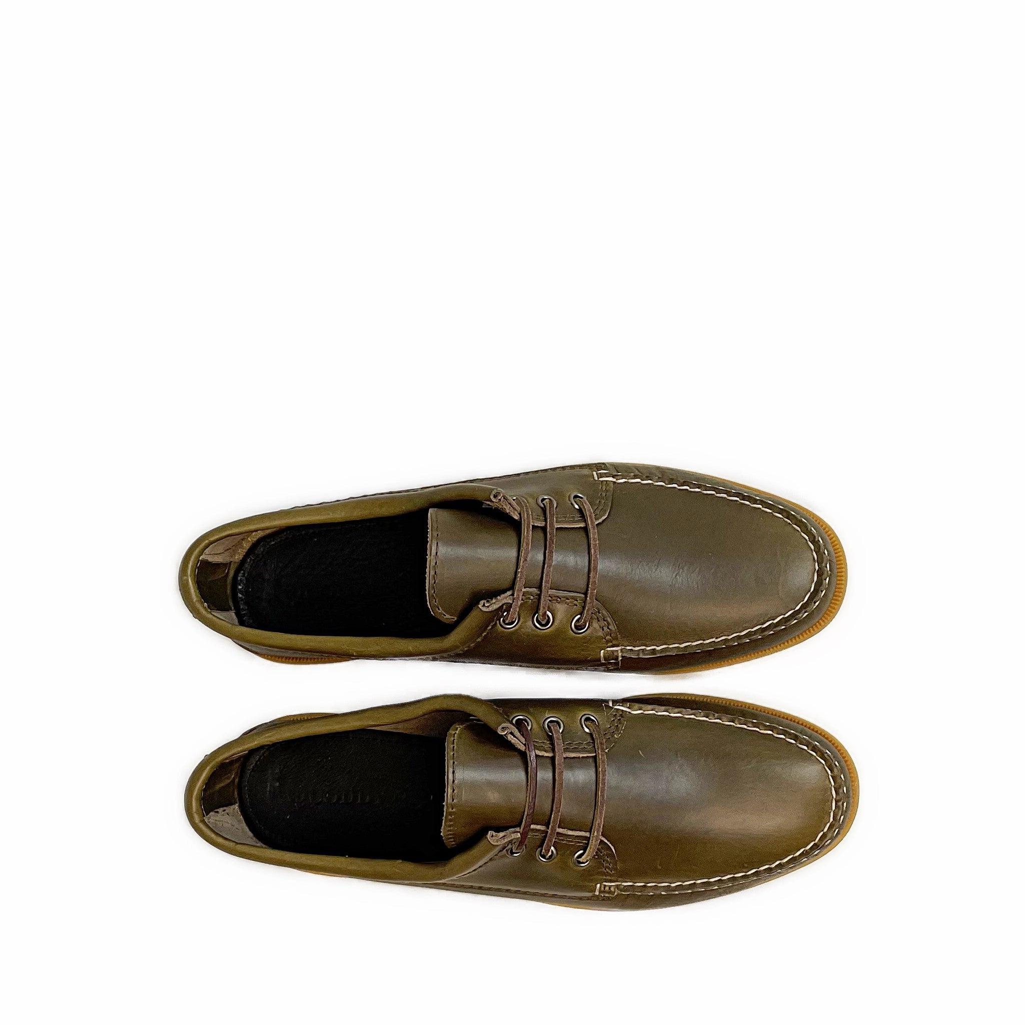 Espadrilles Transparent Mens LE Blucher Shoe: Horween Olive