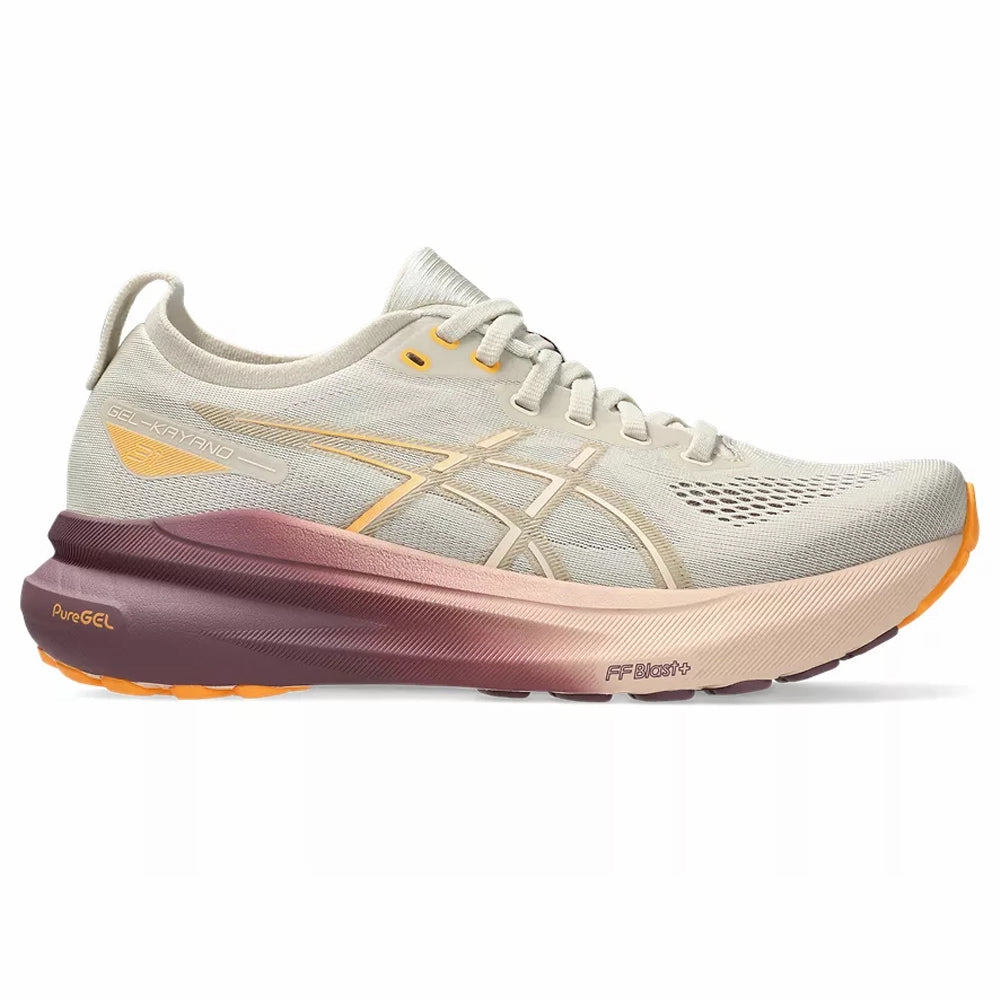 Women's Asics Gel-Kayano 31, Oatmeal/Pearl Pink, 5 B Medium Asics Stroke Running Shoe