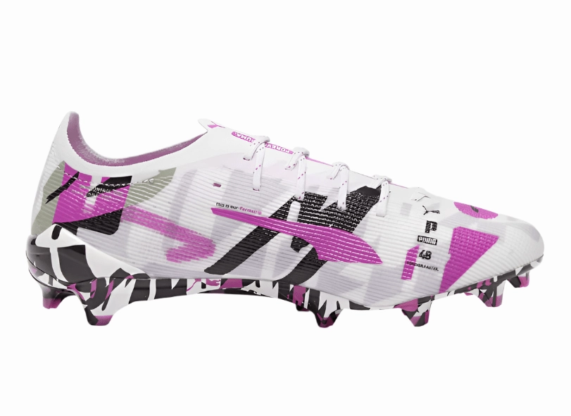 Wholesale Soccer Cleats PUMA Ultra 5 Ultimate Forever FG Firm Ground White/Pure Magenta