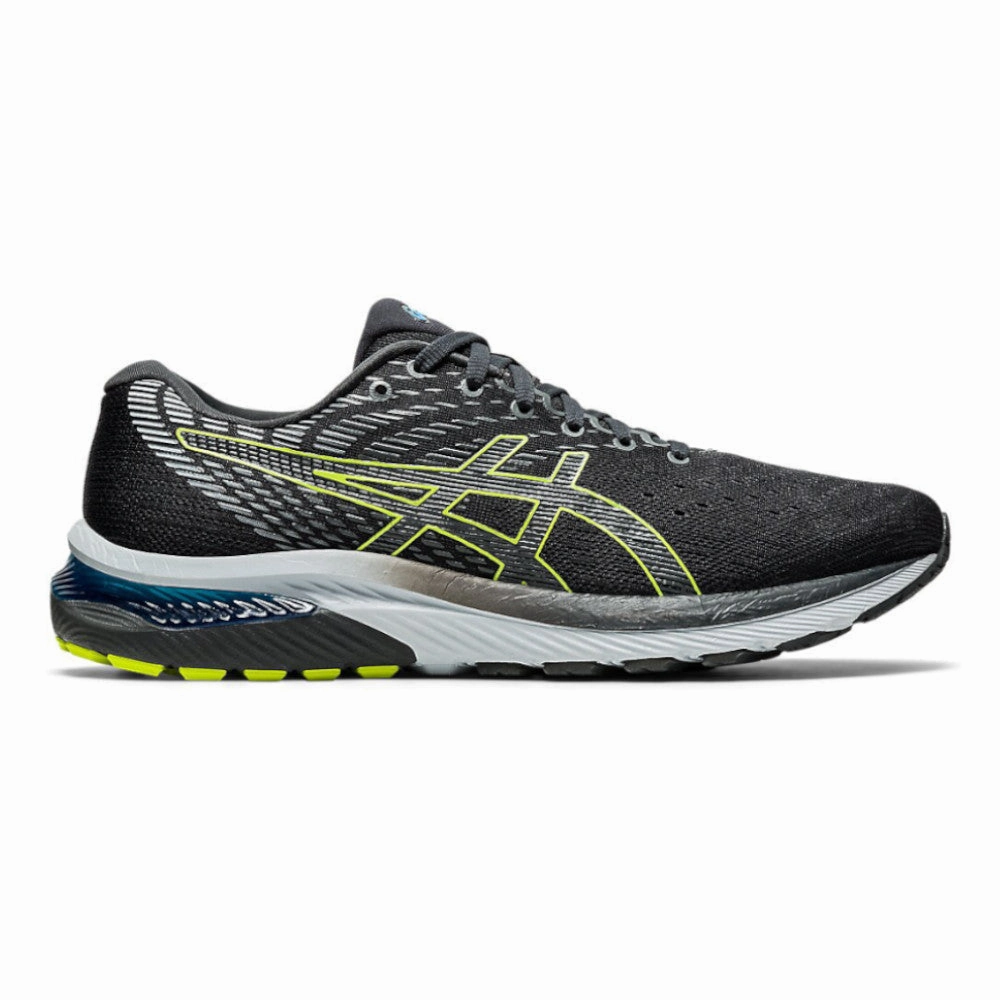 Asics 33 M 2 Running Shoes T671n Men's Asics Gel-Cumulus 22, Graphite Grey/Lime Zest, 12.5 D Medium