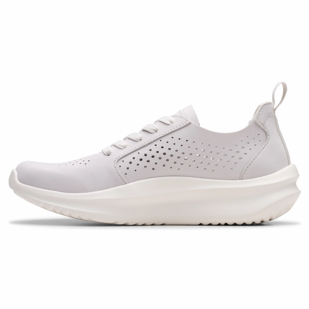 Benefits Of Walking Without Clarks Solevana Style Off White Sneaker (Women's)
