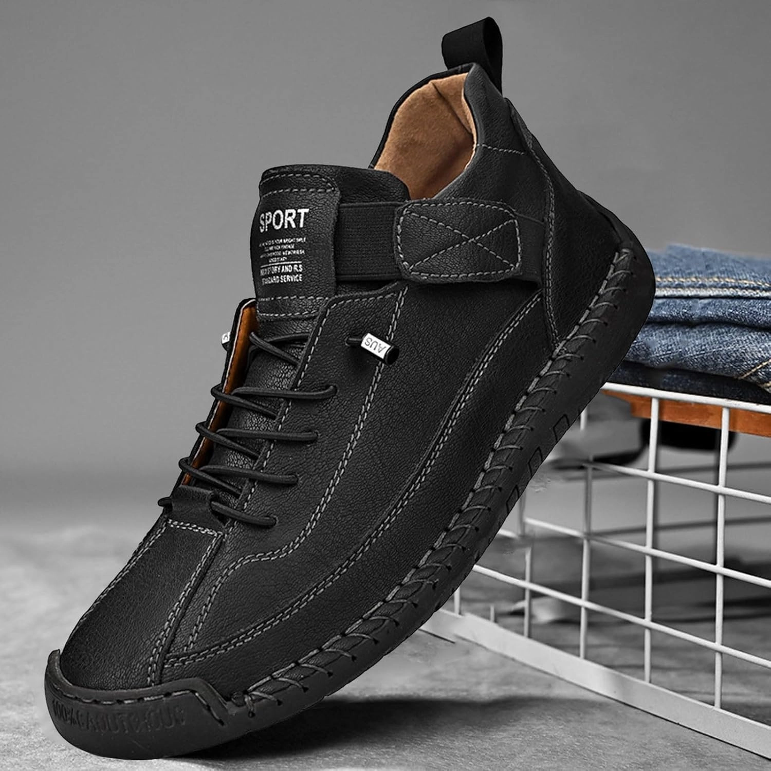 Foot Shaped Running Shoes IWIHMIV Mens Slip On Shoes Men's Walking Running Tennis Shoes Athletic Casual Comfortable Sneakers Walking Shoes for Men