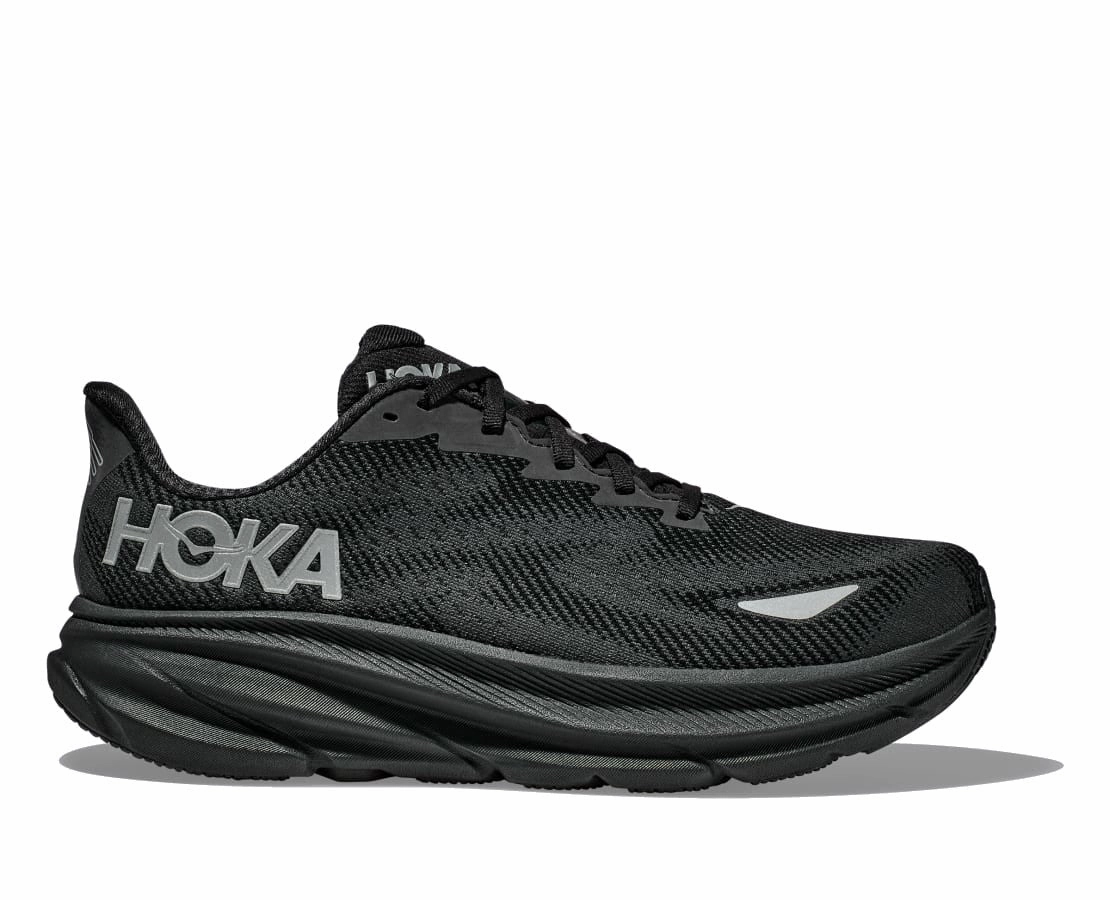 Falling Apart Hoka Women's Clifton 9 GORE-TEX Waterproof - Black/Black