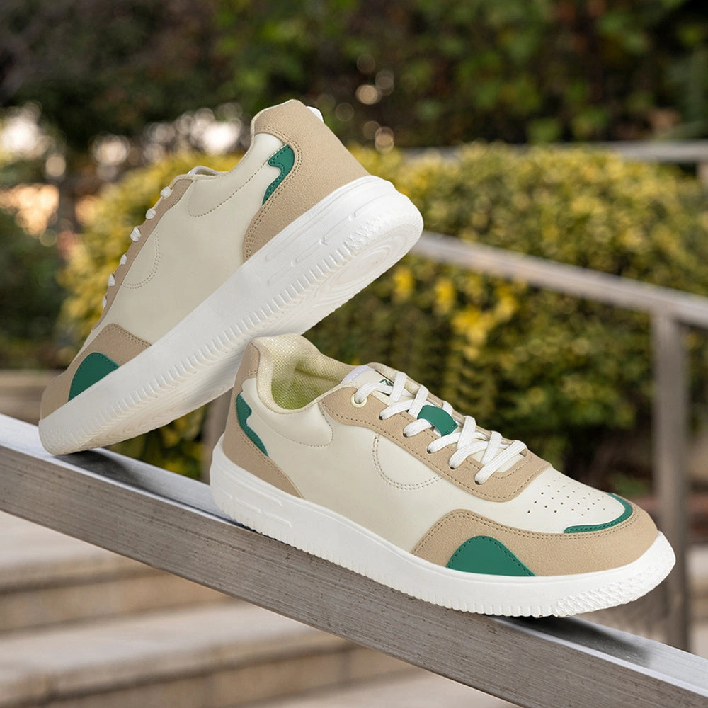 Leap7x White Casual Lacing Sneakers For Men AMAZER-3E By Liberty Sneakers Photos