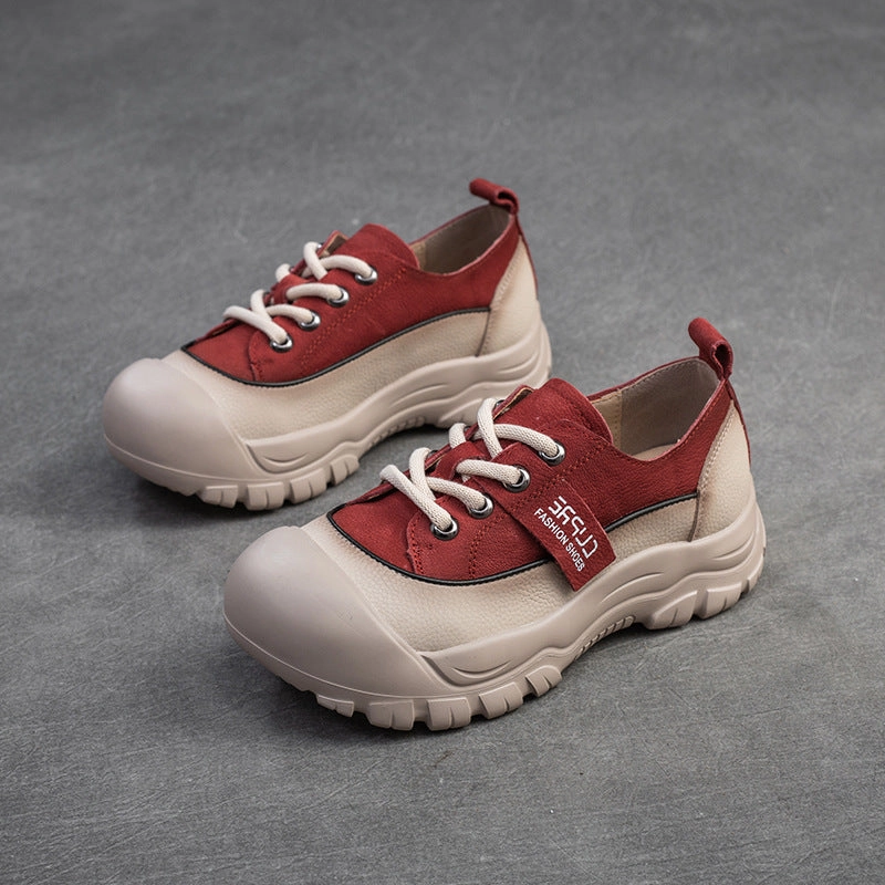 Women Minimalist Soft Leather Comfort Casual Shoes Field General Casual Shoes