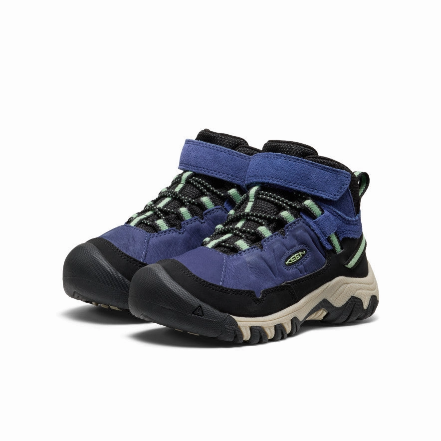 Best Hunting Boots For Hiking Little Kids' Targhee IV Waterproof Hiking Boot  |  Skipper Blue/Hemlock