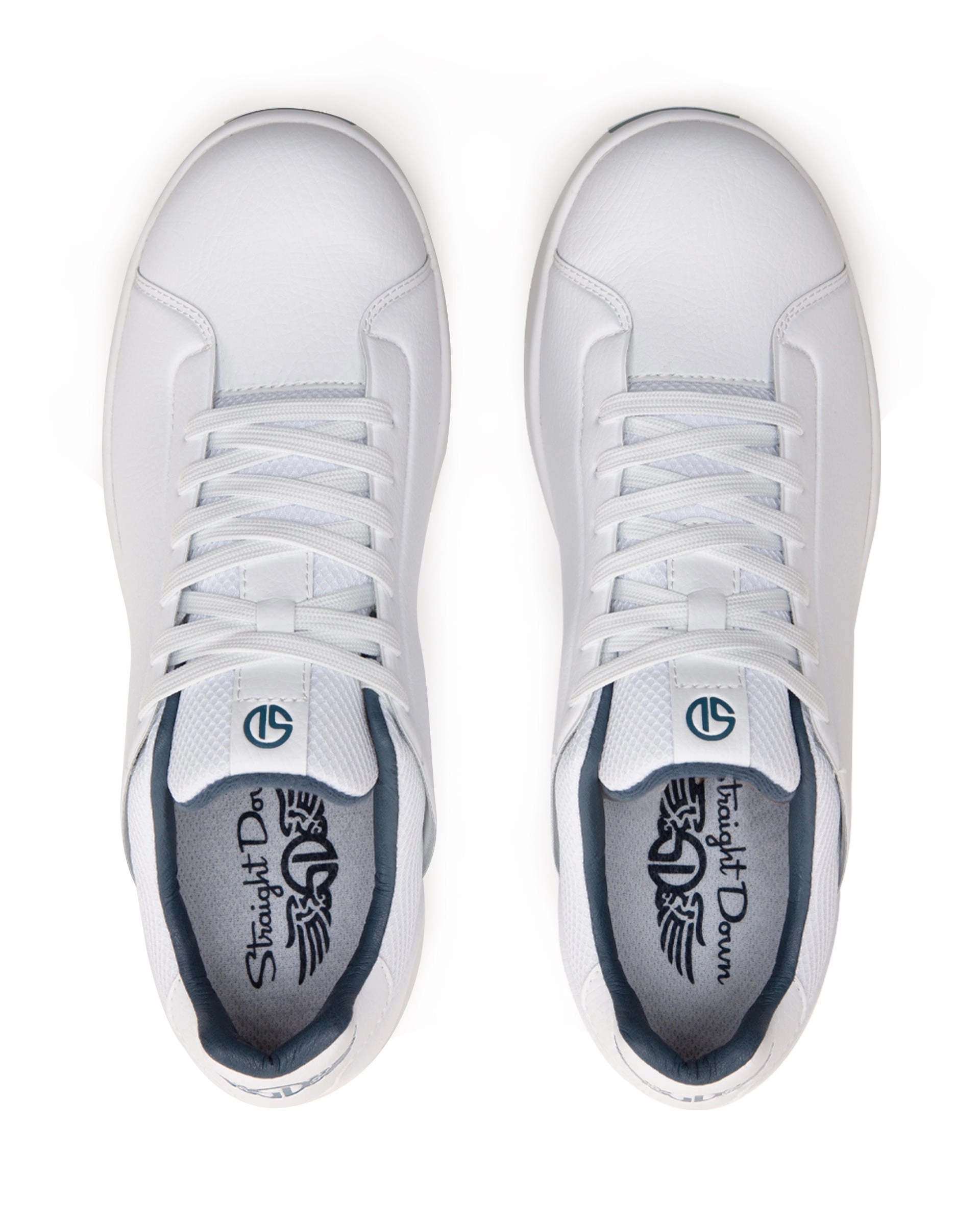 Court Shoe - White Deep Sea Chaps Derby Lace-up Casual Dress Shoe