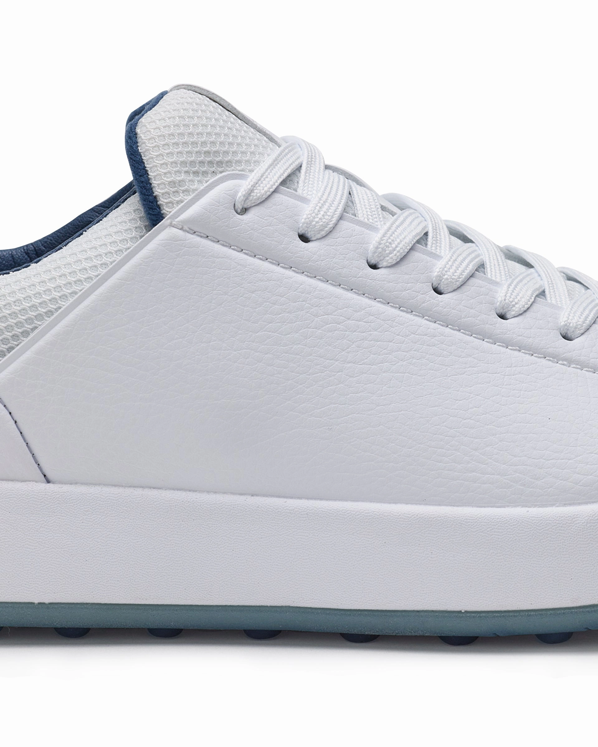 Court Shoe - White Deep Sea Casual Flats Shoes