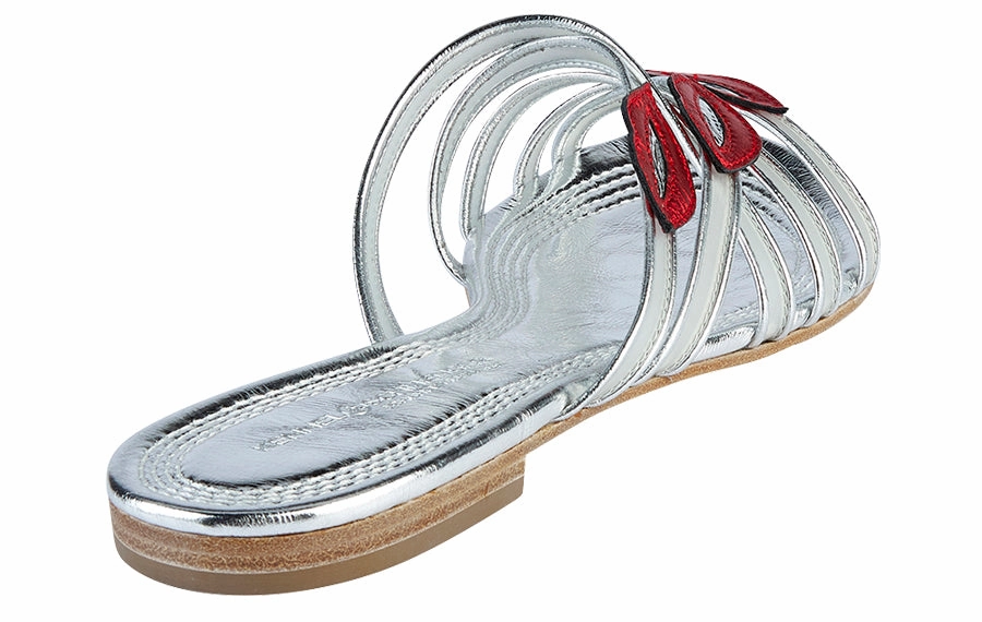 Ken Lipstick Flat Shoes With T Bar