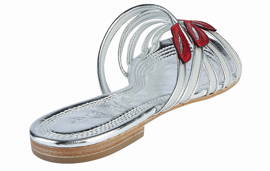 Open Side Flat Shoes Ken Lipstick