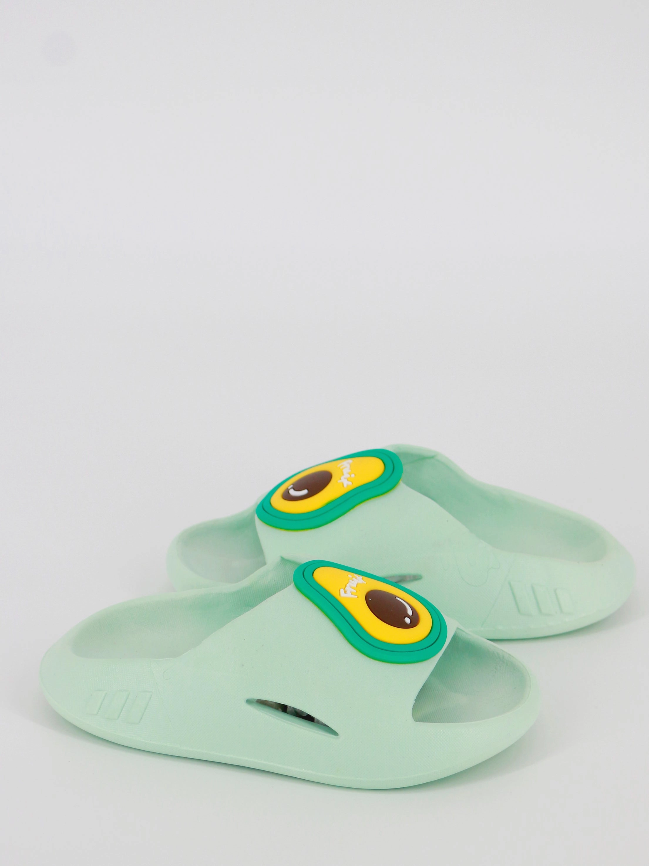 Kids Girl Fruit Slippers Shoes,Light Green Soles Slippers