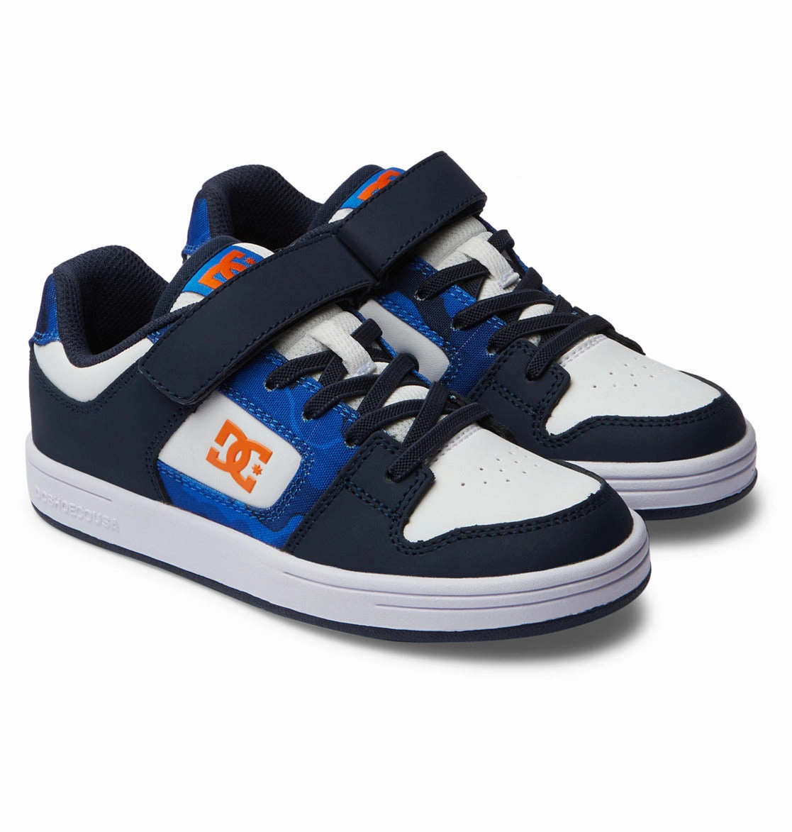 DC Shoes Kids Manteca 4 V Skateboarding Trainers Hook and Loop Skate Shoes Slip Resistant Skate