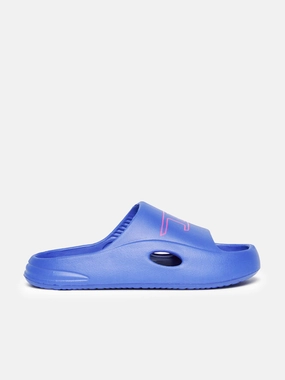 Waterproof Loafer Shoes Diesel Kids Logo Sliders in Blue