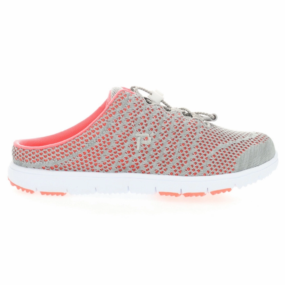 Best Men's Walking Shoes For Flat Feet Propet TravelWalker Evo Slide Coral/Grey Sneaker (Women's)