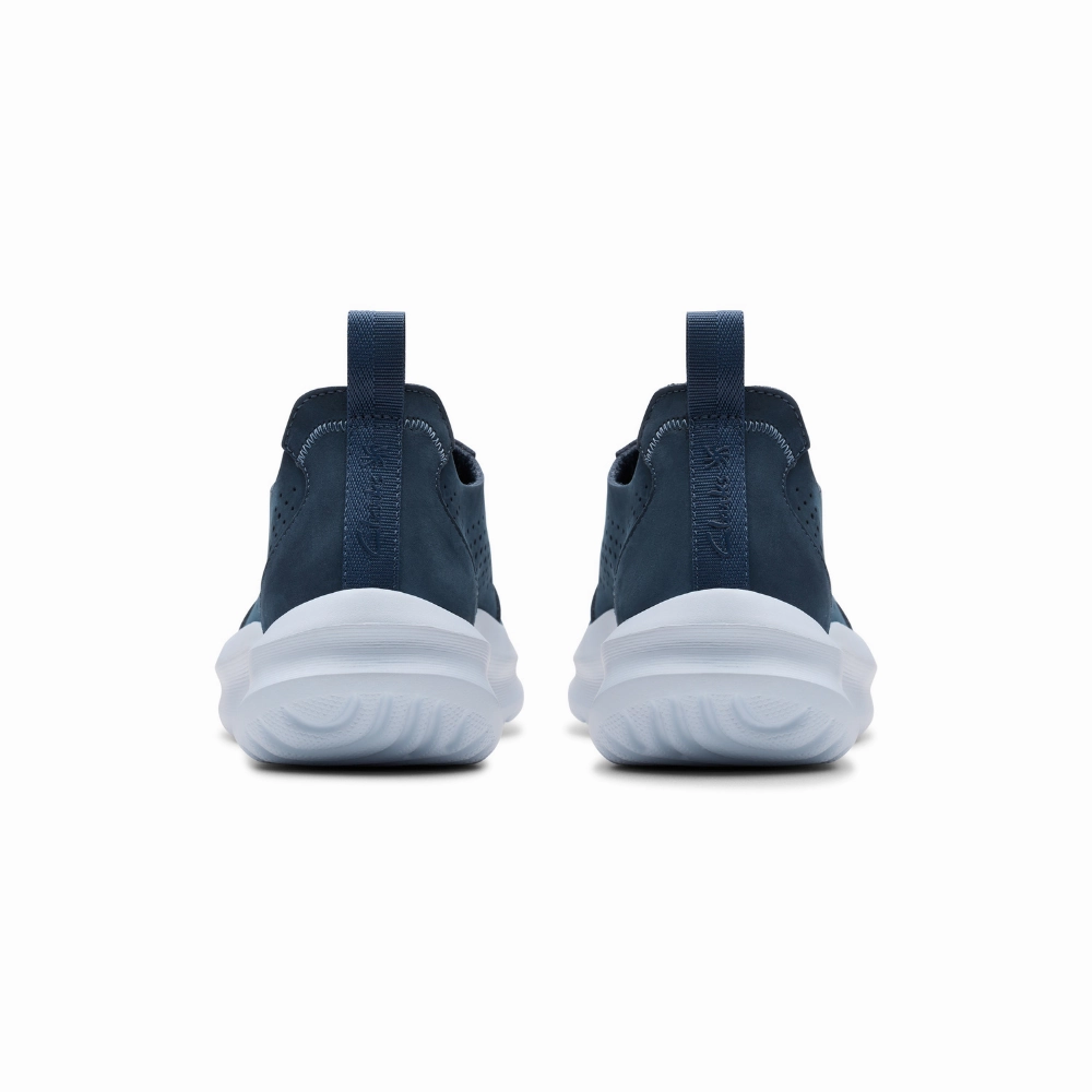 Clarks Solevana Style Navy Sneaker (Women's) Best Walking Running Shoes