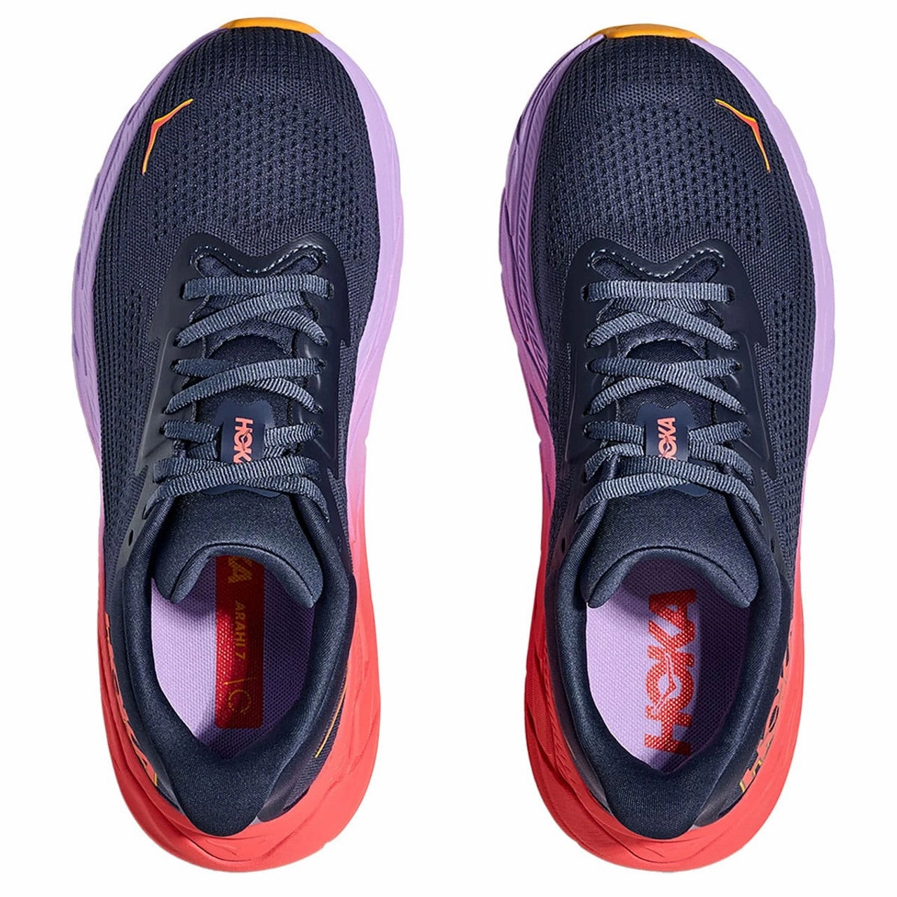 Hoka Womens Arahi 7 - Nautical Dusk/Varsity Navy (1147851-NKV) Best Barefoot Running Shoes For Flat Feet