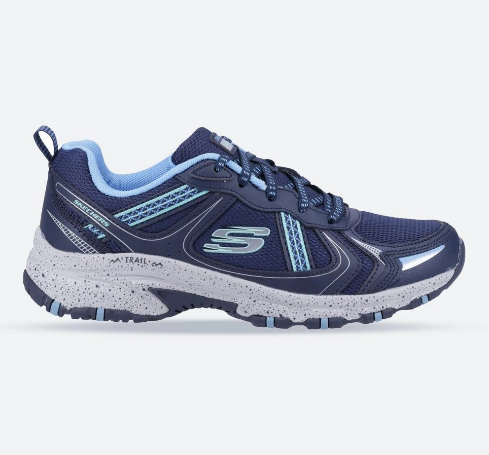 Women's Wide Fit Skechers 149820 Hillcrest Vast Adventure Sneakers - Navy/Blue Torrent 2 Trail Running Shoe