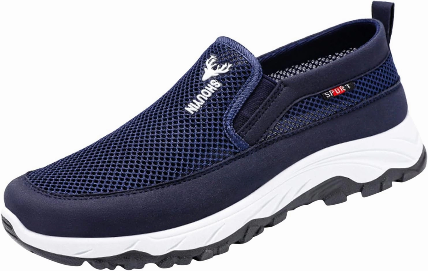 Bounce Sneakers Mens Walking Shoes Mens Tennis Shoes Slip on Shoe for Men Walking Shoe for Men Breathable Comfortable Sneaker