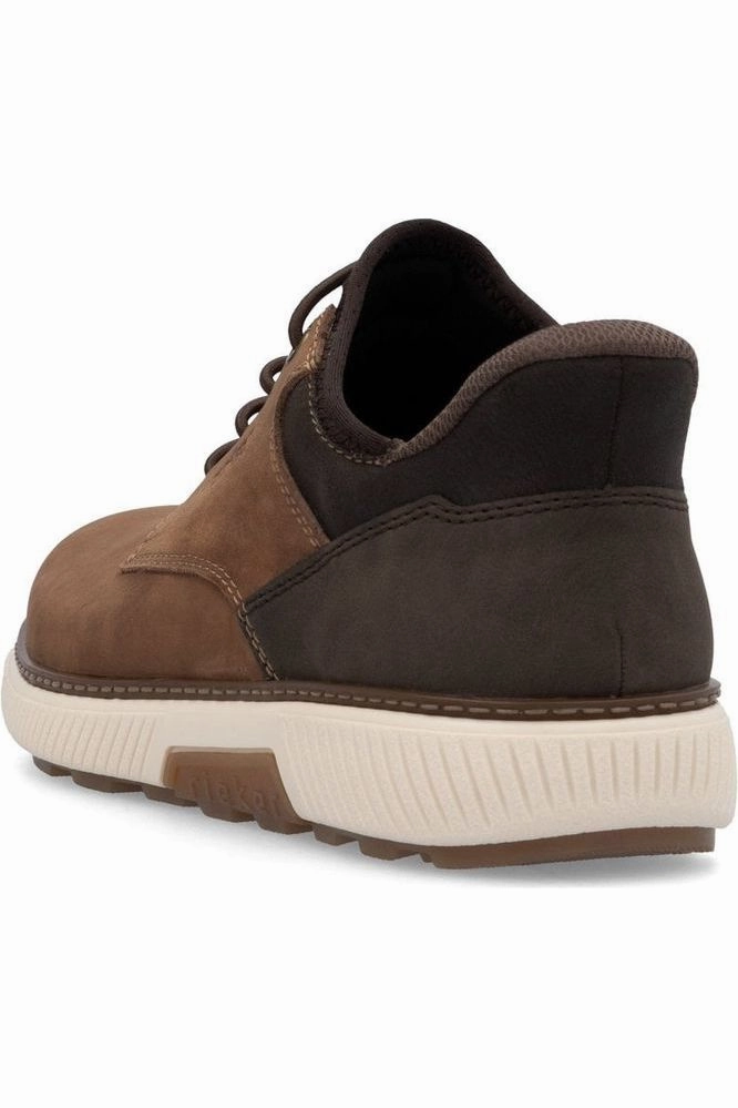 Rieker Mens shoe B3357-24 in Brown Puma Lqdcell Optic Sheer Casual Shoes