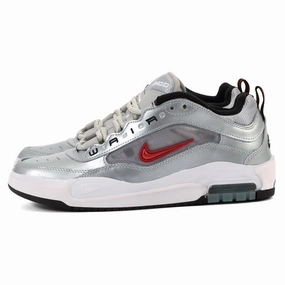 With Ankle Support Best Skate Nike SB - Air Max Ishod Premium (Metallic Silver/Varsity Red) *SALE