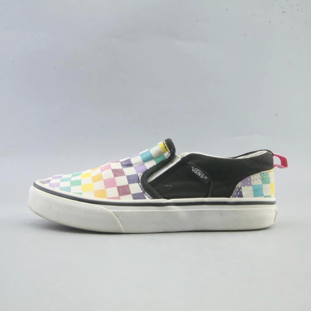 VANS CLASSIC  CHECKERBOARD Memory Foam Slip Ons