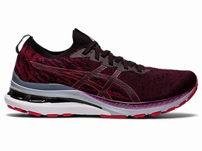 Badminton Shoes Asics Men's Asics Gel-Kayano 28, DEEP Mars/Electric RED, 13 D Medium