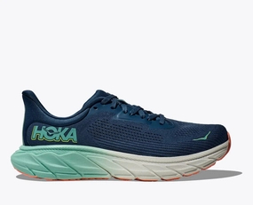 Barefoot Shoes Flats Hoka Womens Arahi 7 - Midnight / Seafoam (1147851-MSF)