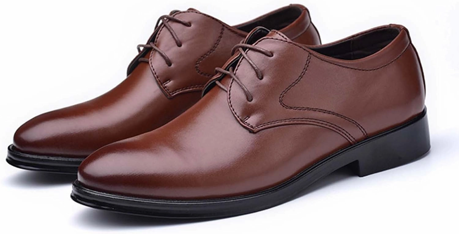 Air Jordan Retro Shoes Black Dress Shoes for Men Fashion Oxfords Classic Lace up Shoe Heel Pad Design for Formal Occasions Work Footwear