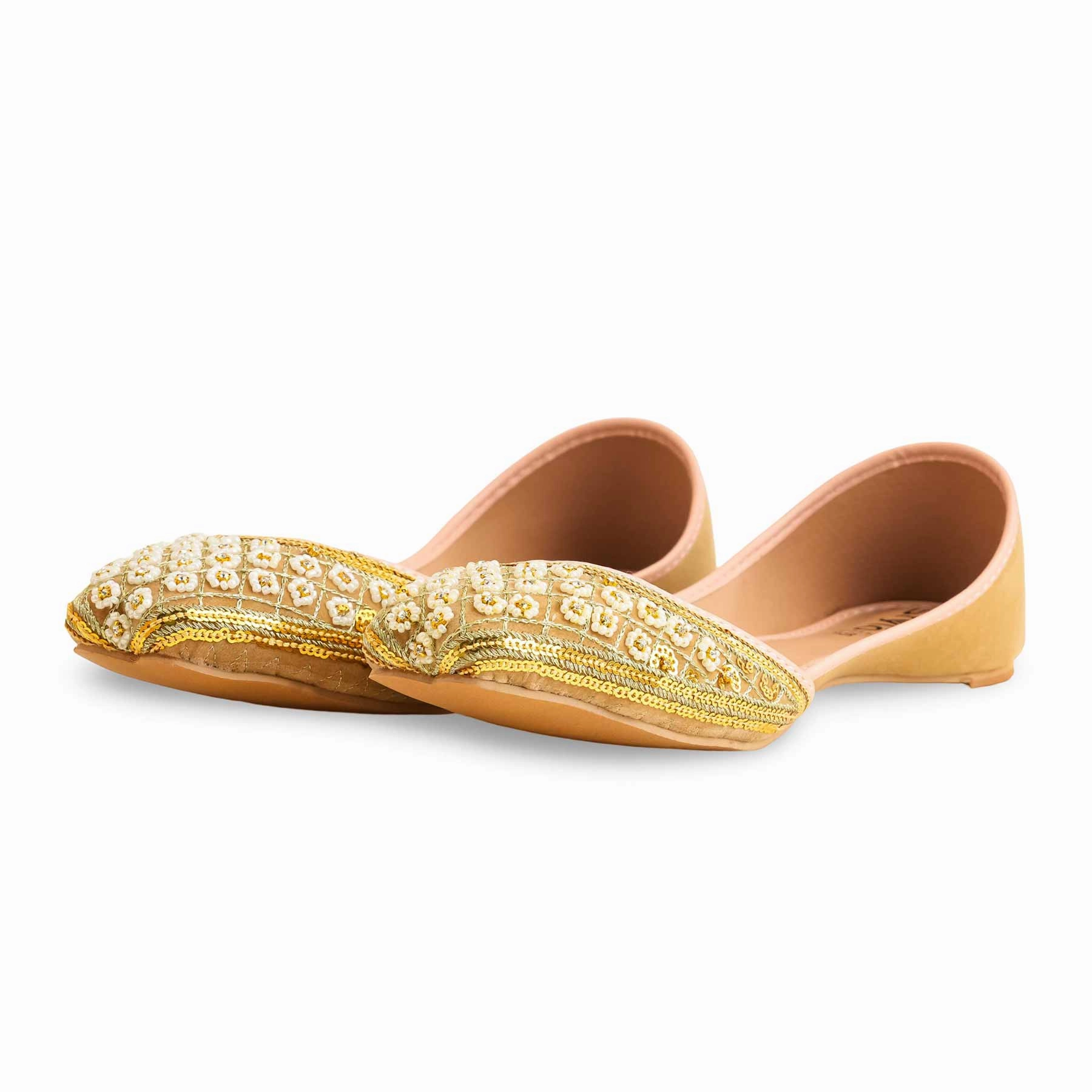 Golden Women Formal Khusa EC8514 Flats Sandals