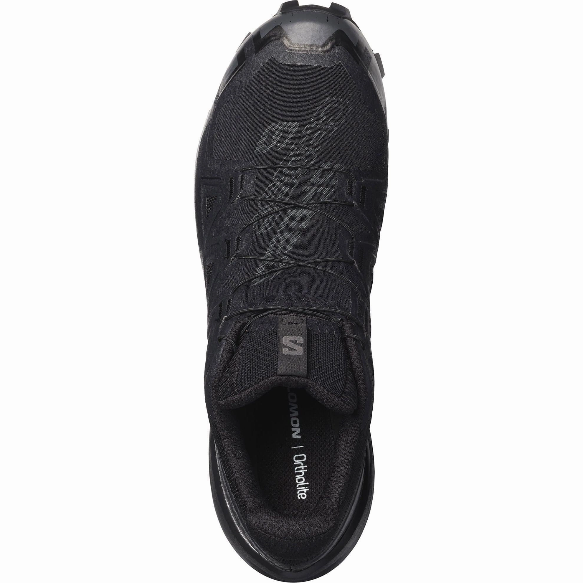 Salomon Speedcross 6 GORE-TEX Mens Trail Running Shoes - Black Trail Running Shoes Water Drainage