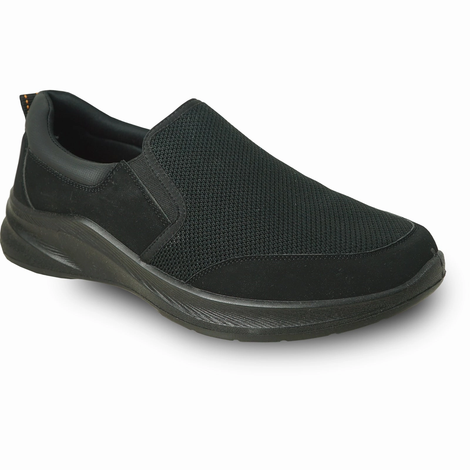 VANGELO Men Slip Resistant Shoe JIMMY-2 Black  - Wide Width Available Kenneth Cole Olivia Espadrille Wedge