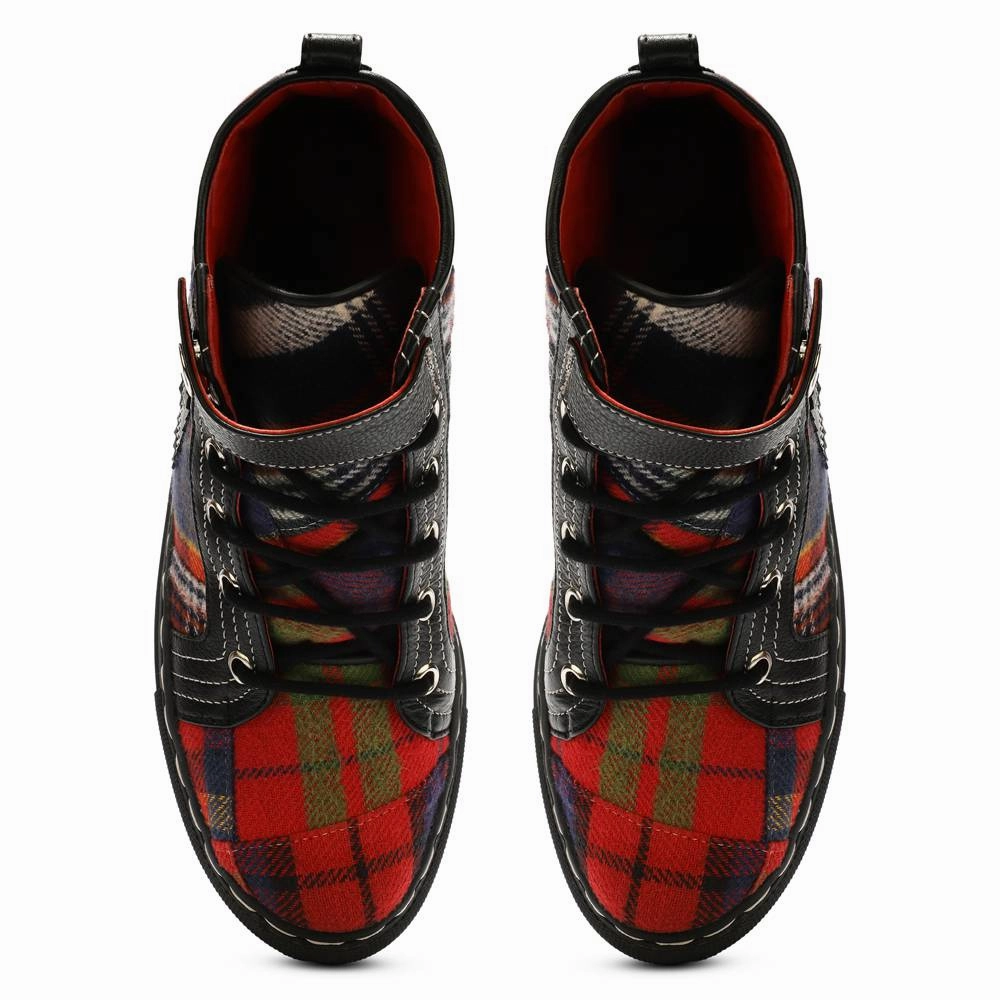 Red Tartans HighTops_  For Men (discontinued) High Heel Pump