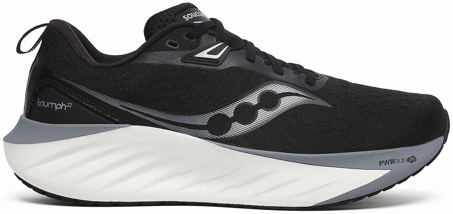 Saucony Triumph 22 Mens Running Shoes - Black Best Running Shoes Fallen Arches