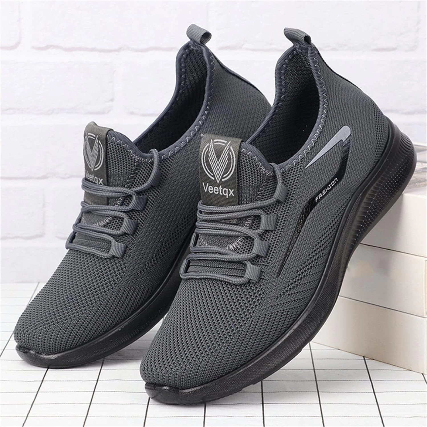 IWIHMIV Men Walking Shoes Mens Athletic Shoes Men Casual Sneakers Men's Running Shoes Tennis Shoes Breathable Non Slip Sneakers Broad Feet Running Shoes