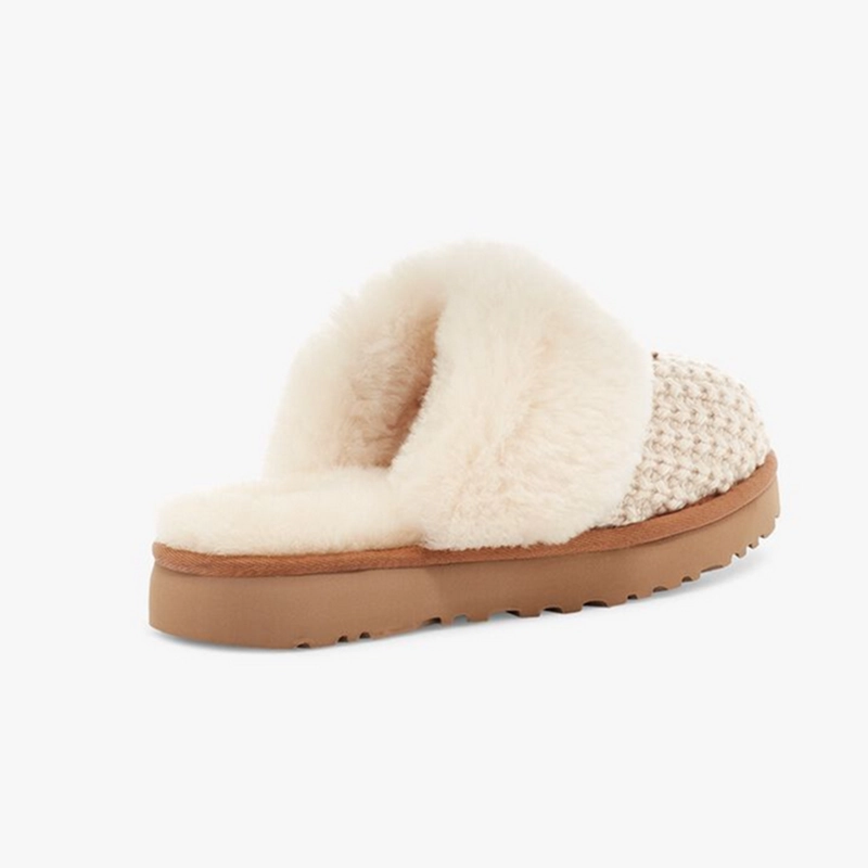 Slip On Sandals With Heels UGG Cozy Knit Slipper in Cream - Women's