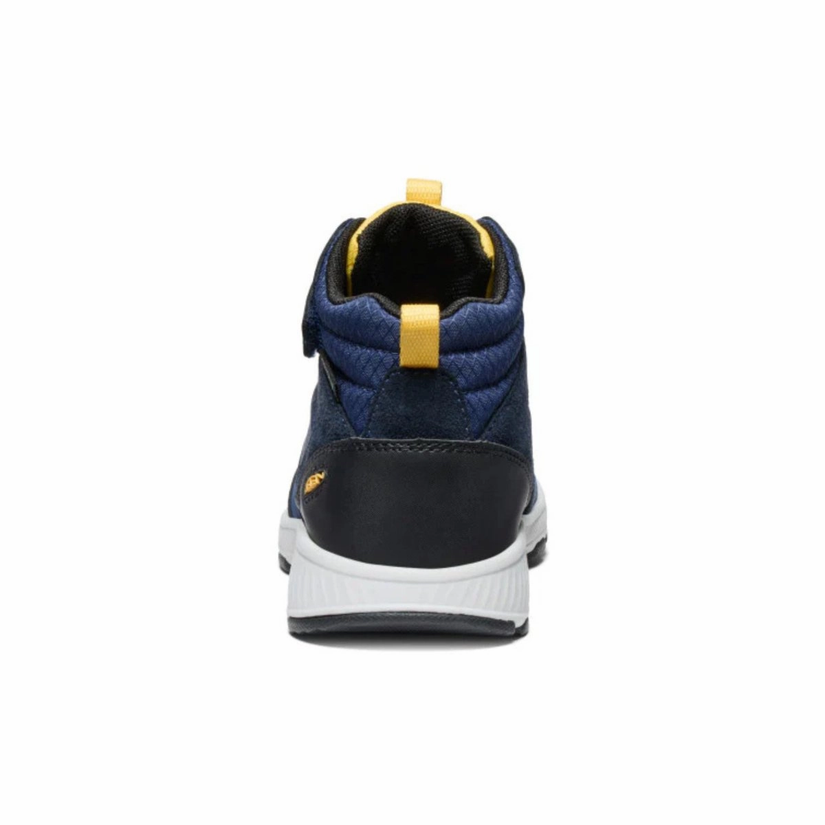 Keen Boy's Skua Mid Naval Academy/Yolk Yellow Waterproof Fur Lined Waterproof Shoes