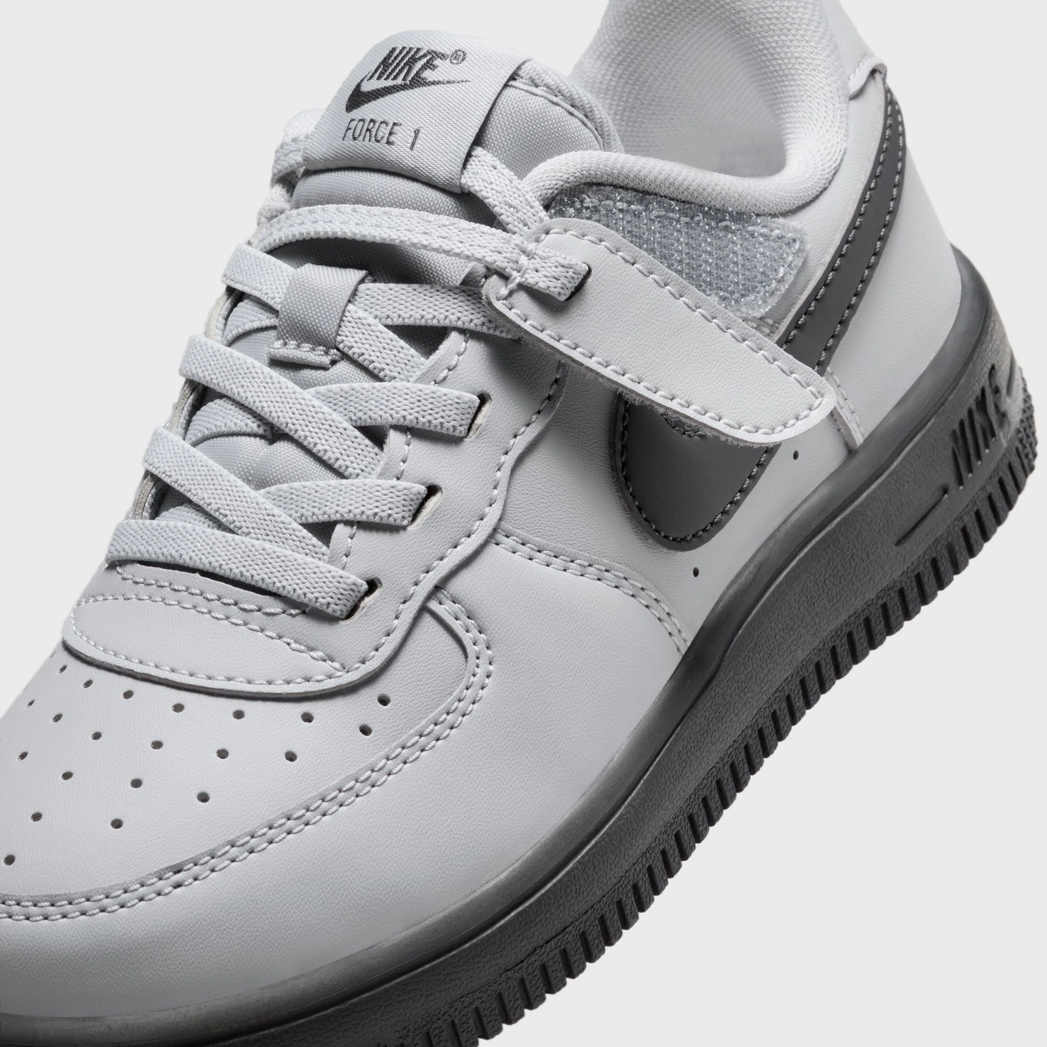 Nike Ovo Shoes Nike Air Force 1 Low Easyon PS Wolf Grey / Dark Smoke Grey