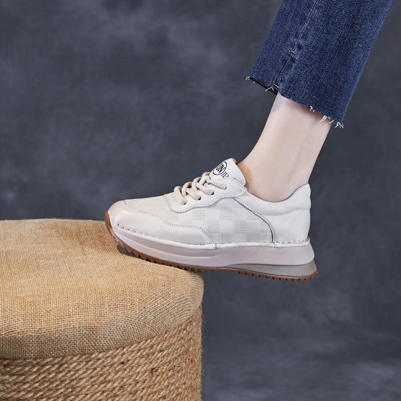 Wynn Casual Shoes Women Minimalism Quilted Leather Low Top Casual Shoes