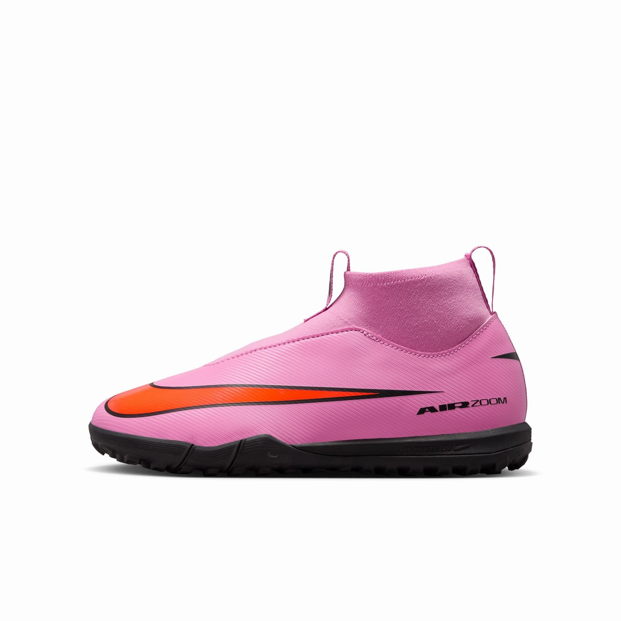 Soccer Cleat Wraps Nike Junior Superfly 10 Academy TF Turf Soccer Shoes -Magic Flamingo/Black-Total Crimson