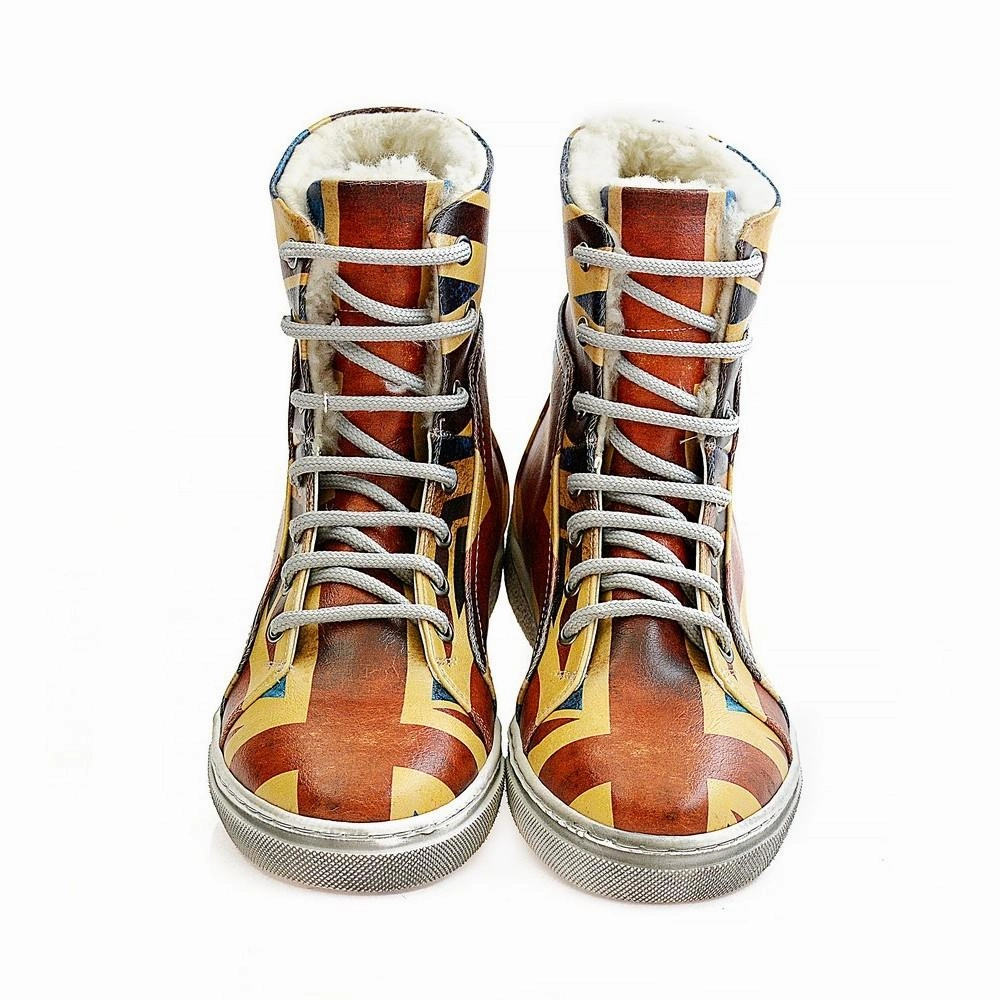 Best Steel Boots Flag Short Boots WJAS112