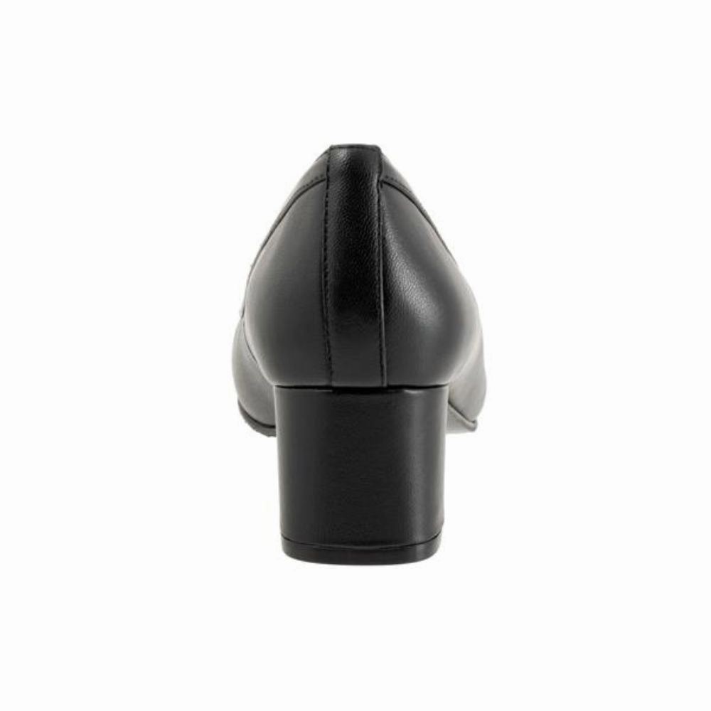 Trotters Devin Black Leather Pump (Women's) Shoes To Wear With Maxi Dresses