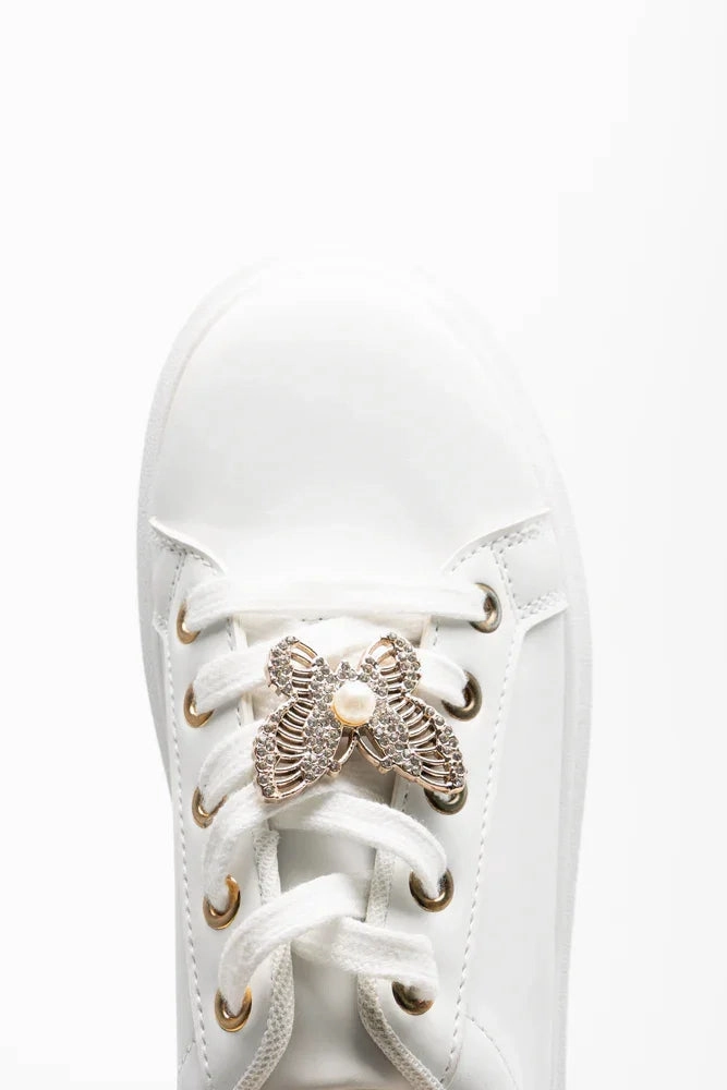 Comfy Sneakers Butterfly Sneakers White
