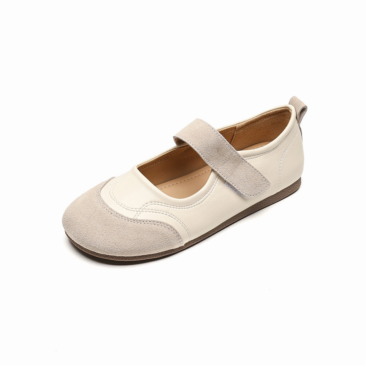 1461 Ii Tumbled Nubuck Leather Platform Casual Shoes Women Retro Patchwork Leather Soft Casual Shoes