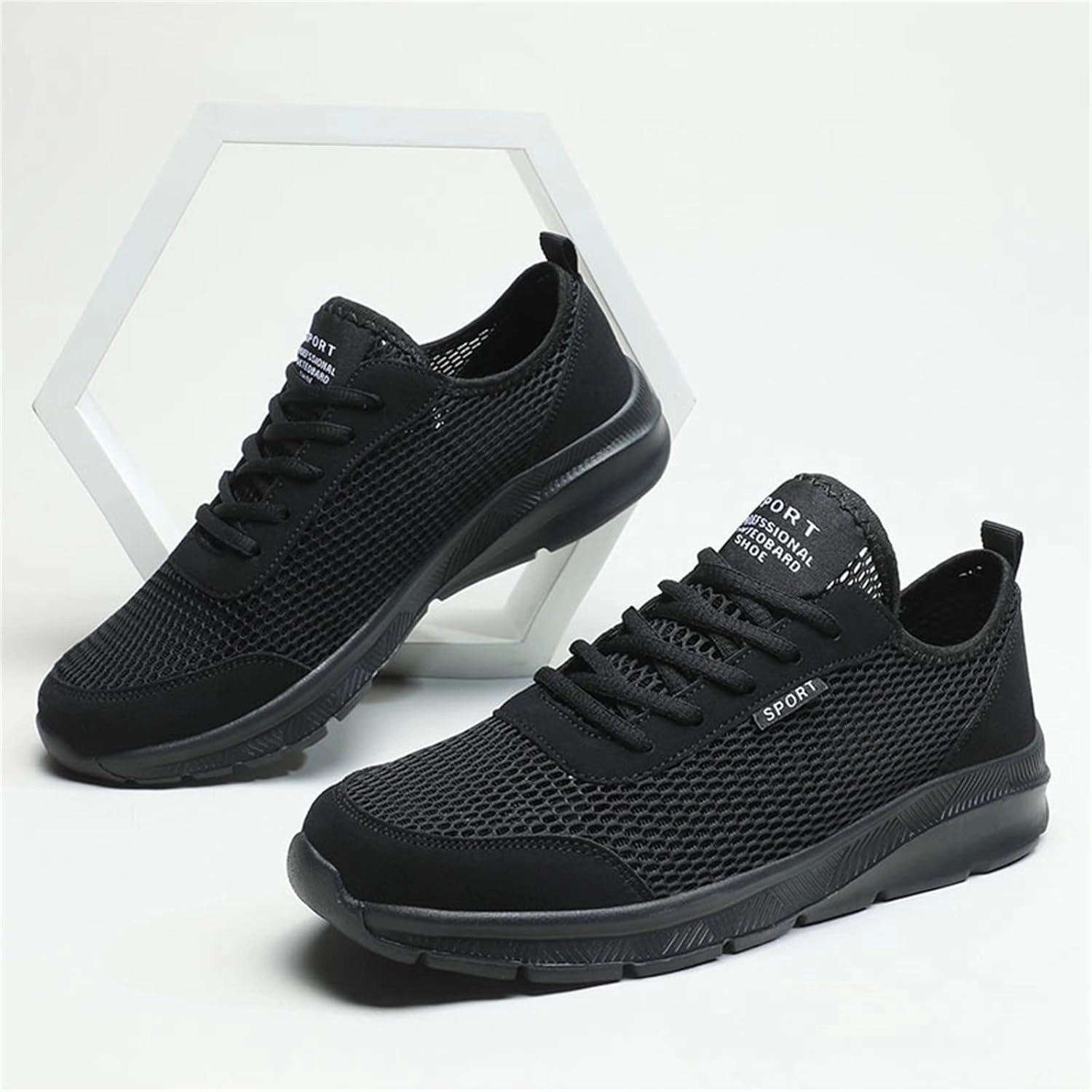 Fashion Summer Men Breathable Mesh Lightweight Comfortable Casual Shoes Mens High Sneaker Shoes Men's Fashion Men Shoes Puma Karmen Rebelle Platform Casual Shoes