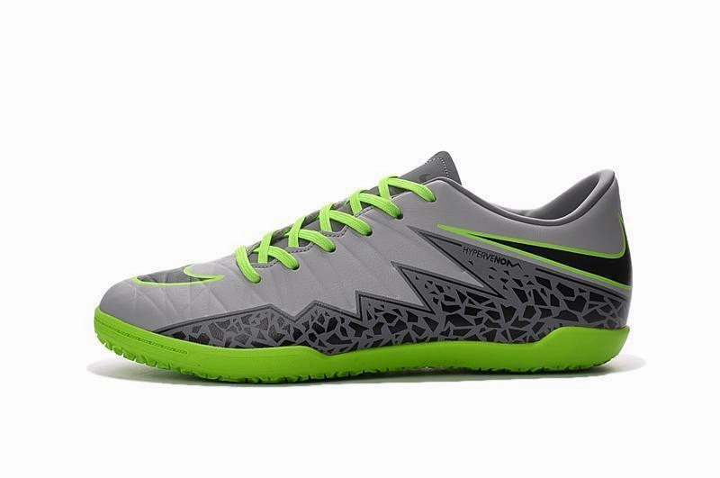 Nike Hypervenom Phelon II Indoor Soccer Shoes Platinum Black Green Newborn Nike Cortez Shoes