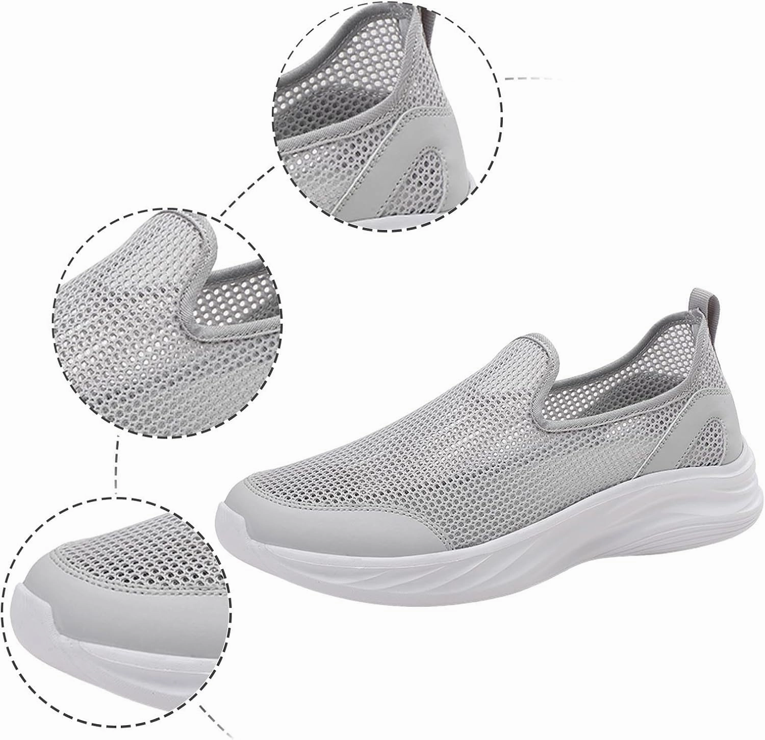 IWIHMIV Tennis Shoes Men's Running Shoes Low Top Shoes for Men Sneakers Tennis Sport Shoes Hollow Mesh Breathable Sports Shoes Running Shoes Dna