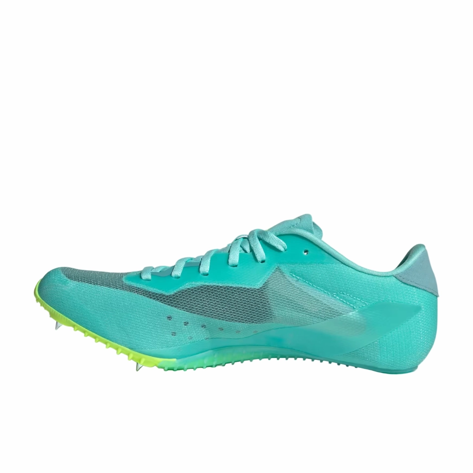 Adidas Tempo Shoes Adidas Unisex Sprintstar Track Spikes in Flash Aqua/Cloud White/Lucid Lemon AW25