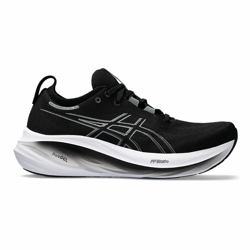 Women's Asics Gel-Nimbus 26, Black/Graphite Grey, 5 B Medium Asics Shoes Latest Model